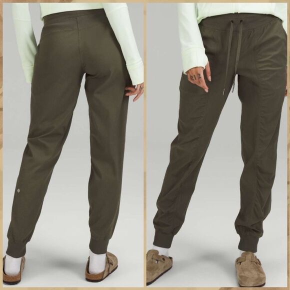 Lululemon Dance Studio Mid-Rise Jogger Full Length Army Green size‎ 4 NWT - Picture 1 of 5